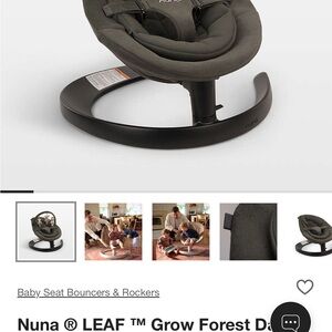 Nuna LEAF Grow Baby Bouncer - Forest
